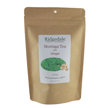 Moringa Tea With Ginger Direct From Ridgedale Orchard and Vineyard