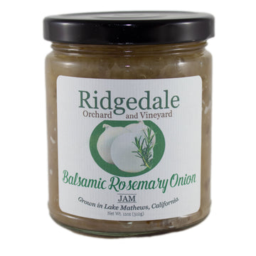 Front view of Balsamic Rosemary Onion 11 oz Jam - Ridgedale Orchard & Vineyard