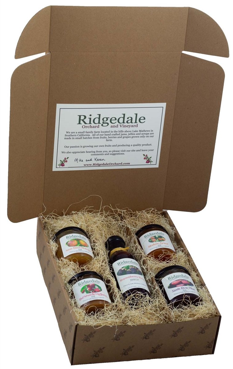 Jam, Jelly and Syrup Custom Assortment Box - Ridgedale Orchard & Vineyard