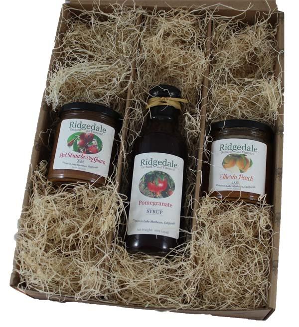 Three Pack Jam and Syrup Custom Assortment Box - Ridgedale Orchard & Vineyard