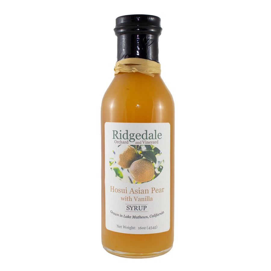Hosui Asian Pear Syrup with Vanilla - Ridgedale Orchard & Vineyard