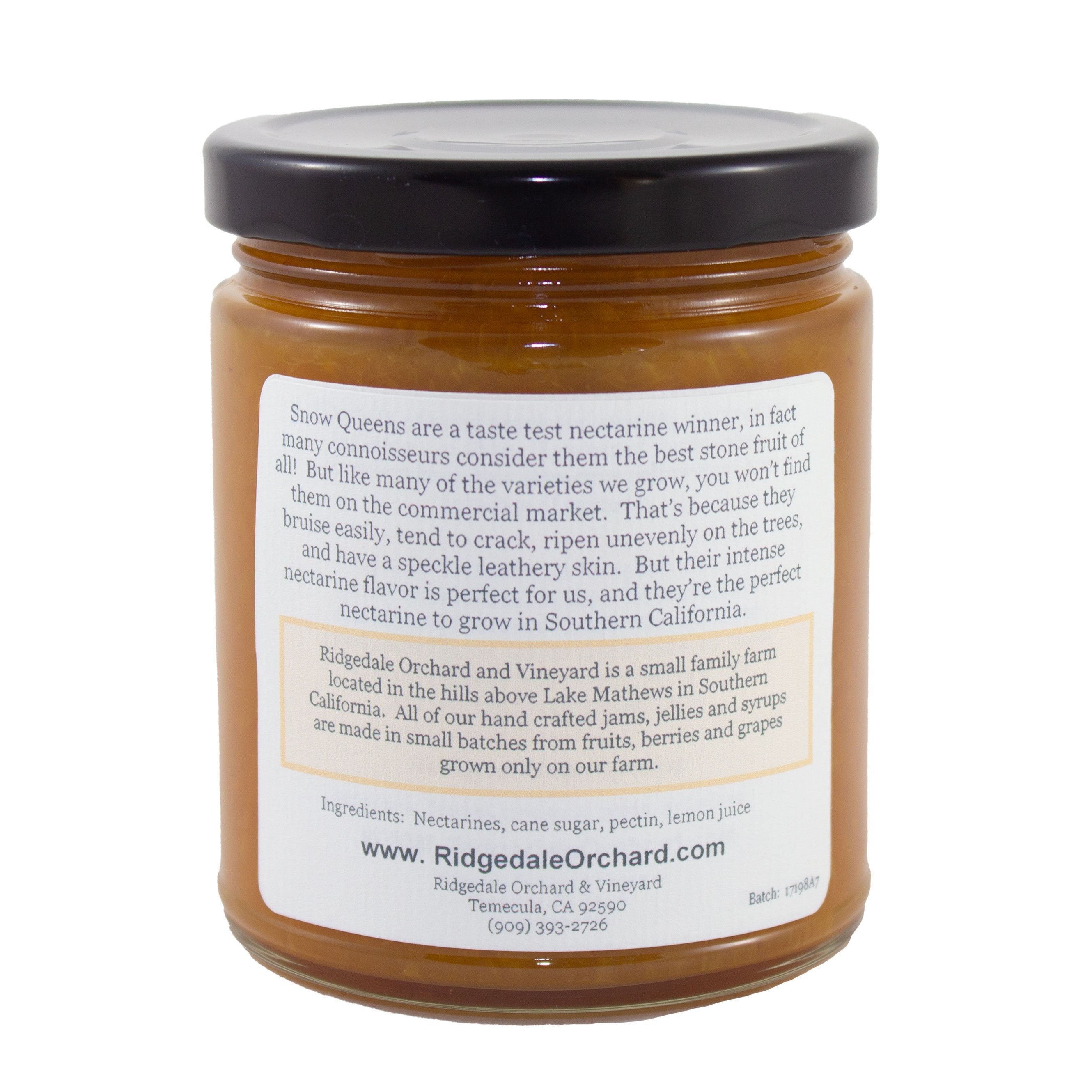 Nectarine Jam | Artisan Foods From Ridgedale Orchard and Vineyard