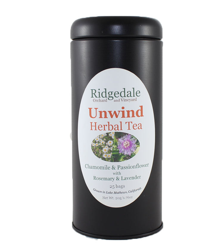 Unwind Herbal Tea in Tin